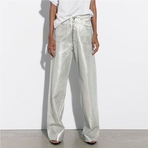ZARA TRF WIDE LEG JEANS